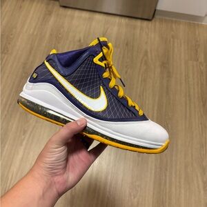 Nike Purple and Yellow Sneakers